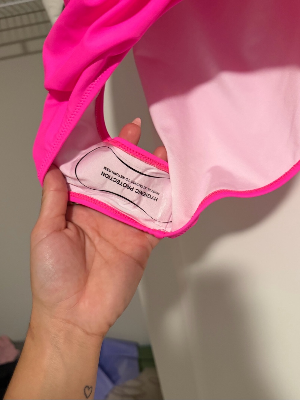 Pink Ruffle Halter One-Piece Swimsuit - Picture 2 of 3